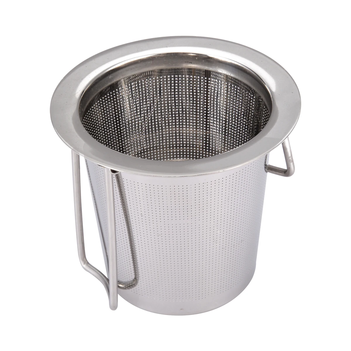 1pcs Stainless Steel Mesh Tea Infuser Tea Cup Strainer Metal Loose Leaf Filter with Lid for Home Restaurant Drinking Supplies