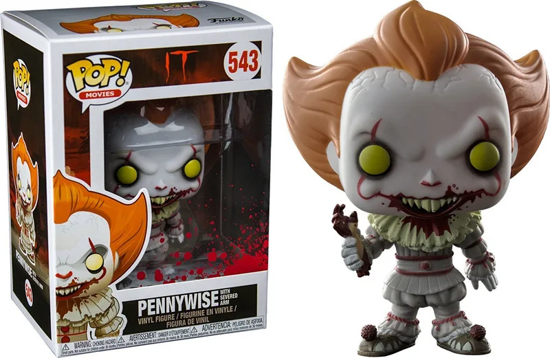 Эксклюзивный FUNKO POP официальный ужас: это Pennywise с отрубленной рукой Виниловая фигурка Коллекционная модель игрушки