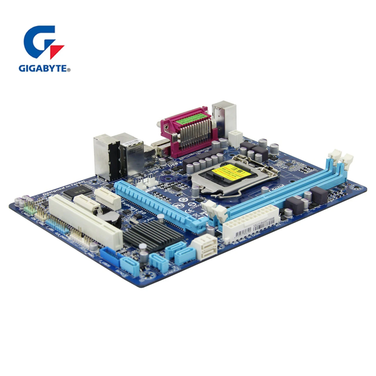 Оригинальная Материнская плата Gigabyte LGA 1155 DDR3 16G B75 B75M D3V настольная системная б/у DVI