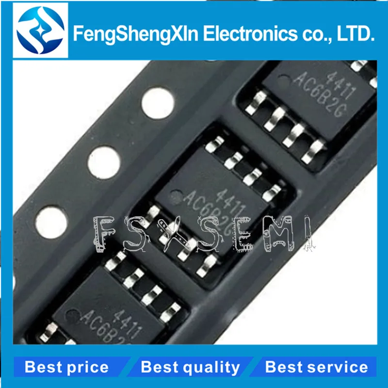 

10pcs/lot AO4411 SOP-8 30V P-Channel MOSFET