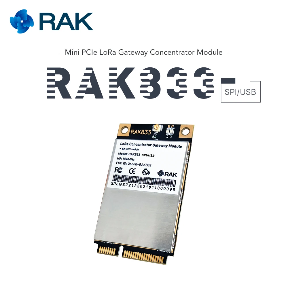 Промышленный мини PCIe LoRa концентратор шлюз модуль с SX1301 и FT2232H Чип поддержка SPI USB RAK833 IOT модуль Q075