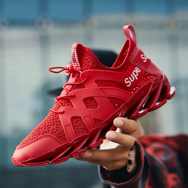 Tanie 2019 trenerów Lace up na zewnątrz sportowe wygodne sportowe buty wiosna nowe trampki mężczyzna lato buty do biegania mężczyzna dla dorosłych