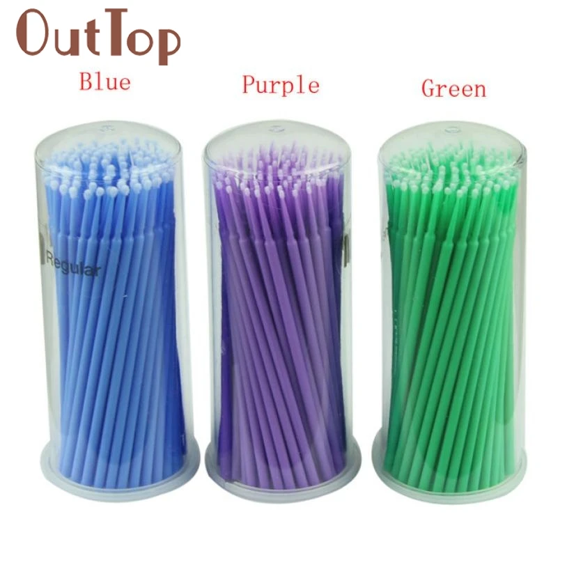 

Newly 100pcs/lot Durable Micro Disposable Eyelash Extension Individual Applicators Mascara Brush For Women Wholesale 40p1211