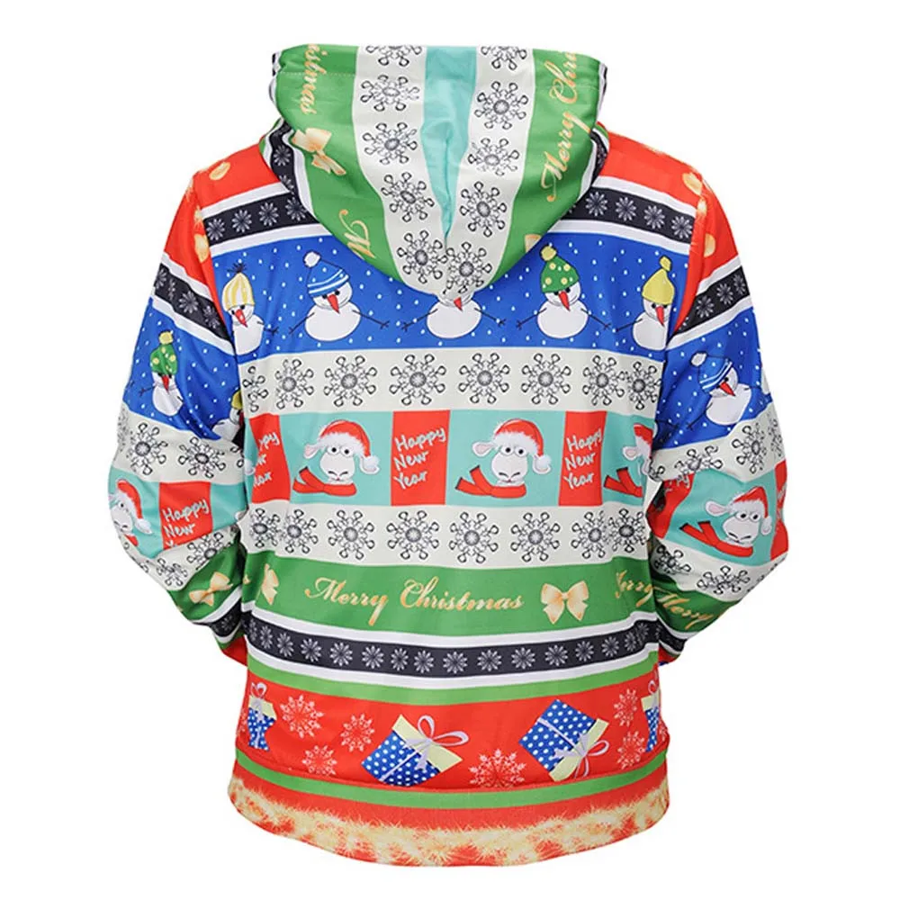 Sunfree Рождество главный продукт забавные Для мужчин модные Стиль Качество пуловер печати Тонкий Повседневная Блузка Cool Boy стоит иметь 3L60