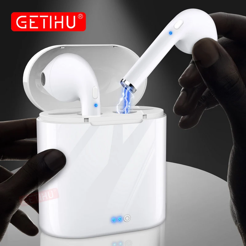 GETIHU Mini Twins Bluetooth Sport Earphones Stereo headphones in Ear Buds wireless Earbuds handsfree Headset For iPhone Samsung