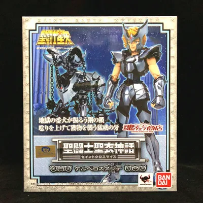 

Nuovo Arrivo Argento Santi Cerberus Dante Aloy armatura Myth Cloth EX Saint Seiya Bandai Action Figure EX giocattolo