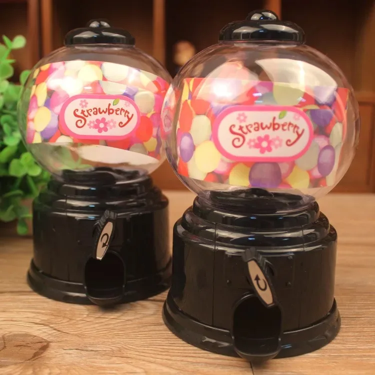 Черный 10 шт много большие Размеры Свадьба Baby Shower сувениры и подарки коробки Пластик конфеты распределитель gumball машины - Цвет: Черный