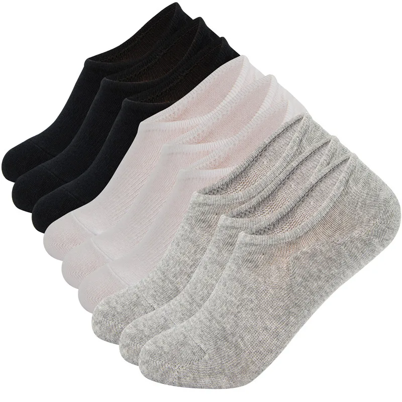 6 Pairs Black White Grey