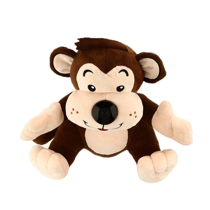  Wireless Remote WIFI Camera IP Cam Baby Child Plush Monitor Intercom H.264 IR Night Vision Wide Ang