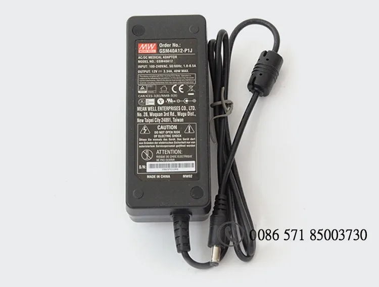 Оригинальный Meanwell GSM40A09-P1J 40 Вт 9 В 4.45A AC/DC высокая reliablity зеленый спецодежда медицинская адаптер