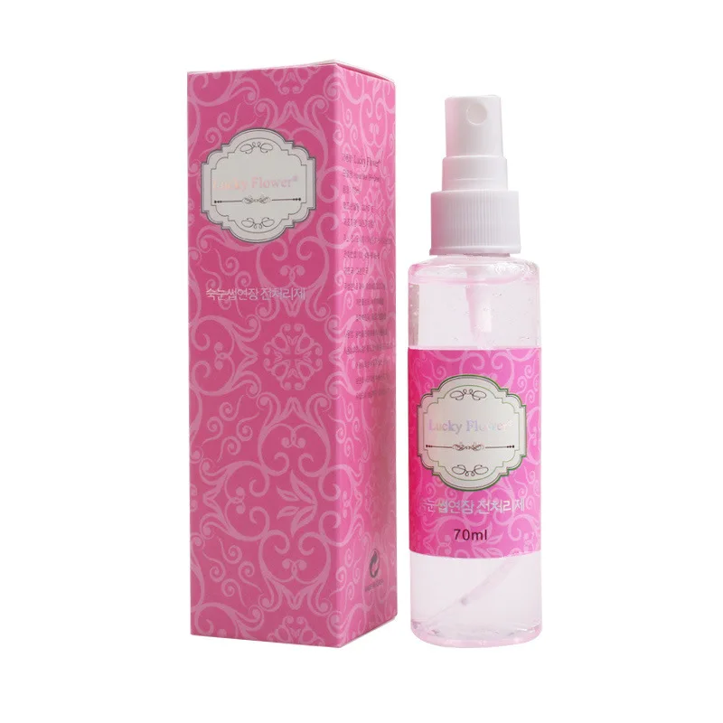 Lucky Flower Rose Smell 70ml Sweet Smell Eyelash Cleanser Eyelash Extension Clean Liquid For Lashes Makeup