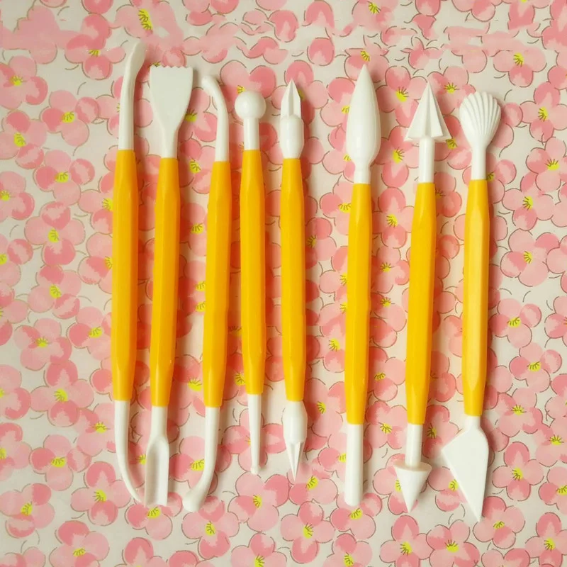 GTCT 0002 8pcs kit Eco friendly Plastic Clay Tools Kids Polimeri clay Sculpting Tools font b
