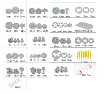 

68Pcs Fondant Cake Decorating Sugarcraft Plunger Cutter Tools Mold Mould Cookies