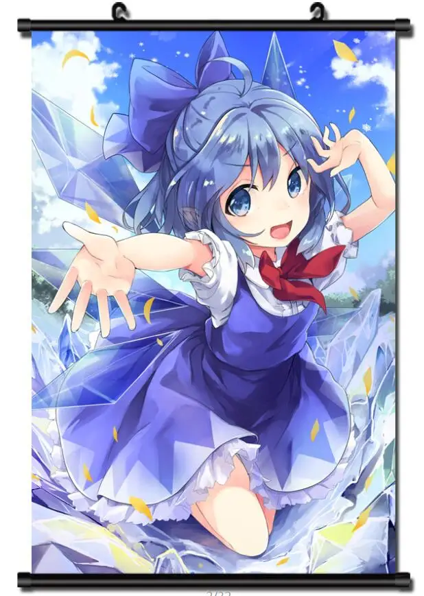Японское аниме TouHou проект воплощение алого дьявола сексуальная девушка Cirno