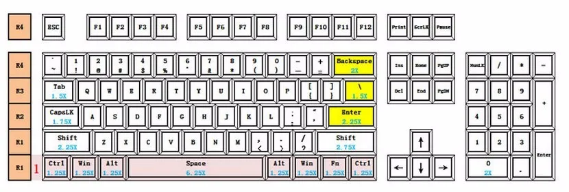 Двойные брелки 104 ключ ANSI макет PBT SA профиль с подсветкой для механической игровой клавиатуры MX переключатели