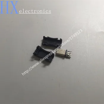 

Hot sale 10PCS/LOT Mini USB male head -5PF male head MINIUSB plug shell width 9MM