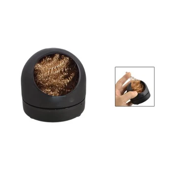 

FJS Soldering Iron Tip Cleaning Wire Nozzle Cleaner Sponge Ball w Storage Holder