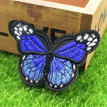 

ZHUTOUSAN 120Pcs Iron On Butterfly Patches For Clothing Multicolor Embroidery Patch Appliques Badge Stickers For Clothes