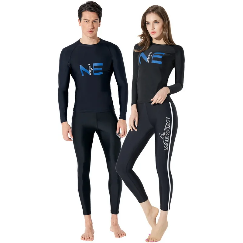 4 Pieces Snorkeling Wetsuit Men Rash Guard Long Sleeve Swimwear Women Diving Suit Surfing Swimsuit Rashguard Surf Clothes UPF50+ 4 Pieces Snorkeling Wetsuit Men Rash Guard Long Sleeve Swimwear Women Diving Suit Surfing Swimsuit Rashguard Surf Clothes UPF50+
