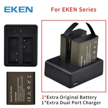 EKEN оригинальный Батарея двойной Зарядное устройство для EKEN H9 H9R H3 H3R H8PRO H8R H8 Pro V8S для SJCAM SJ4000 SJ5000 экшн-камера
