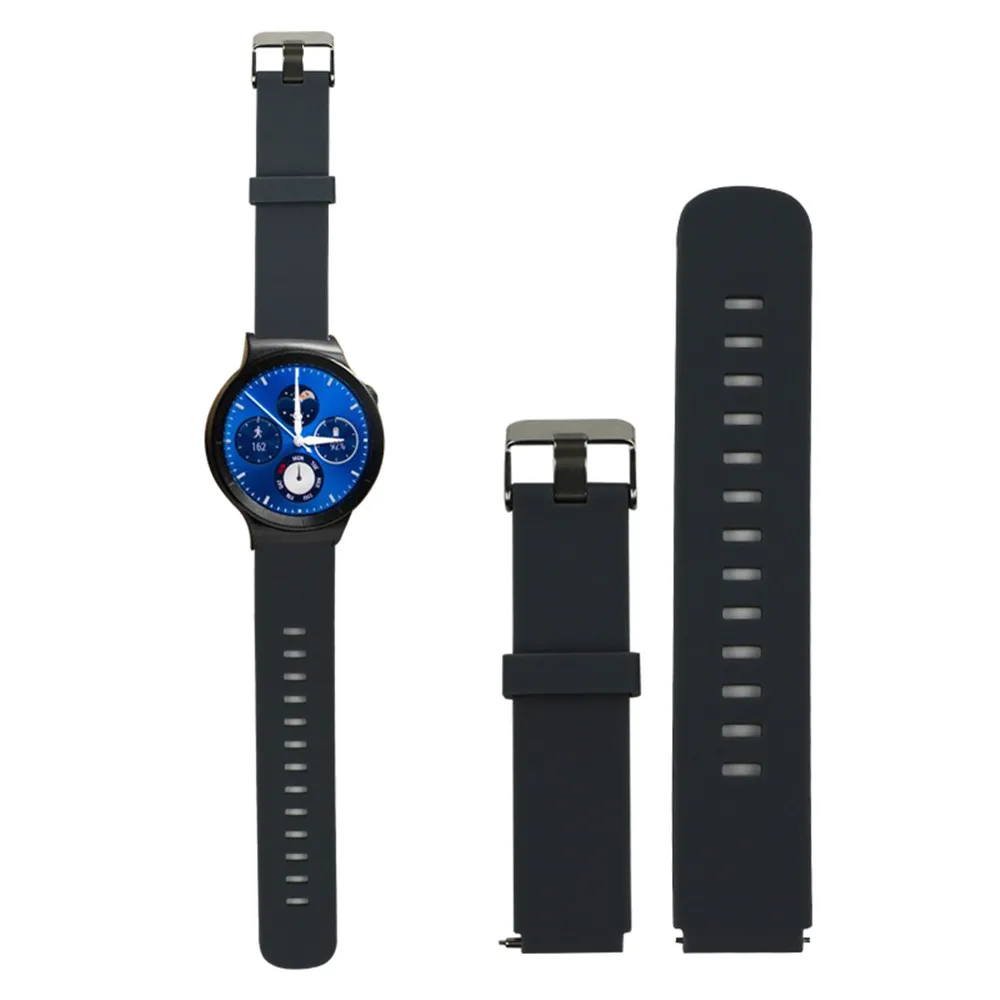 Универсальные силиконовые ремешки для huawei Watch S 18 мм, быстросъемный ремешок для Withings, сменные ремешки Fossil Q, портной - Цвет ремешка: gray