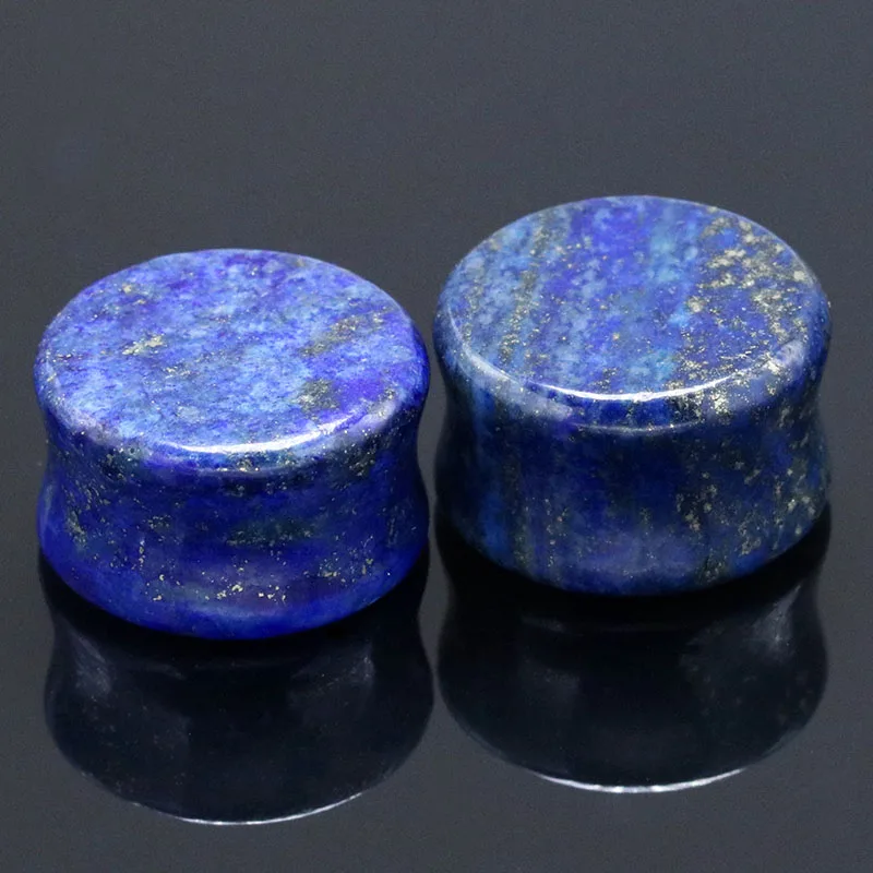 2PCS Stone Ear Plugs Ear Tunnels Saddle Ear Tragus Piercing Stretchers Tapers Expanders 6mm-16mm Anti-allergic Body Jewelry Men 4