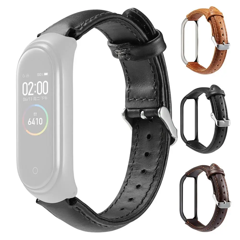 

Replacement Wristband Band Strap + Metal Case Cover For Xiaomi Mi Band 4 Bracelet wrist strap Metal For Xiaomi Mi Band 4 Q70