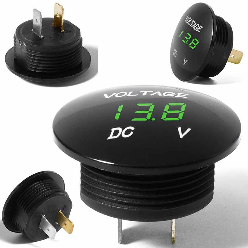 DC 12V-24V Car Blue/Red/Green Led Voltage Meter Auto Motorcycle Boat LED Digital Display Voltmeter LED Volt Voltage Gauge Meter DC 12V-24V Car Blue/Red/Green Led Voltage Meter Auto Motorcycle Boat LED Digital Display Voltmeter LED Volt Voltage Gauge Meter