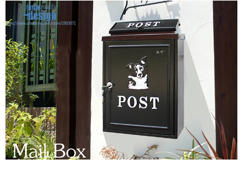 luxury cute dog mailbox good quality (6)
