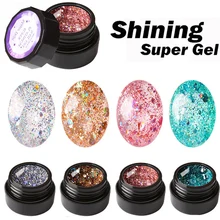 18 шт. полный маникюрный набор с лампой 5 Вт перевернутый и базовый слой глянцевый гель инструменты для дизайна ногтей глянцевый гель набор