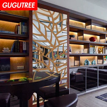 

Decorate Home 3D leaf art wall mirror sticker decoration Decals mural painting Removable Decor Wallpaper LF-1141
