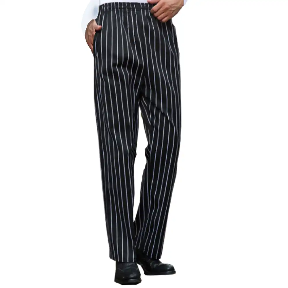 vertical striped trousers
