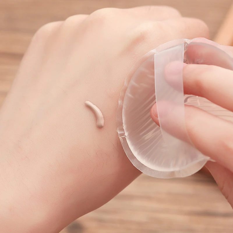 

Silicone Gel Cosmetic Transparent Sponge Powder Puff Face Cosmetic Tool Professional Women Soft Makeup Powder Foundation Puff