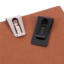 1 шт. из нержавеющей стали черный/Серебряный тонкий карманные деньги ID Кредитная карта доллар держатель маленький мини волшебный зажим для денег