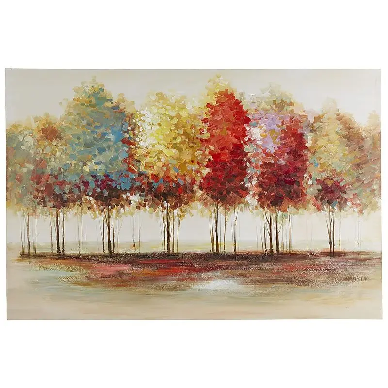 

Wholesale High Quality Abstract Trees Oil Painting On Canvas Handmade Beautiful Colors Abstract Landscape Trees Oil Paintings