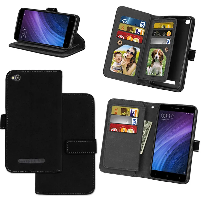 For Coque Xiaomi Redmi 6A 6 Case Cover Luxury Matte Leather Wallet Stand Flip Phone Cases on For Xiaomi Redmi 6A 6 A Case Capa02