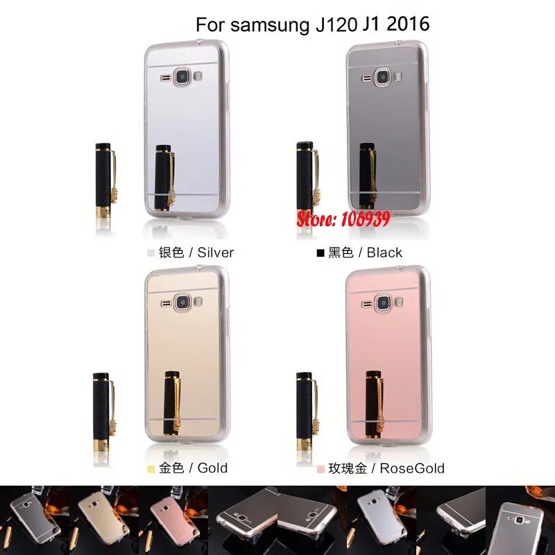Electroplating Soft TPU Mirror Miror Phone Lady Ladies Coque Capinha Case Etui Fundas For Samsung Galaxy J1 J120 2016 J 120 1 |