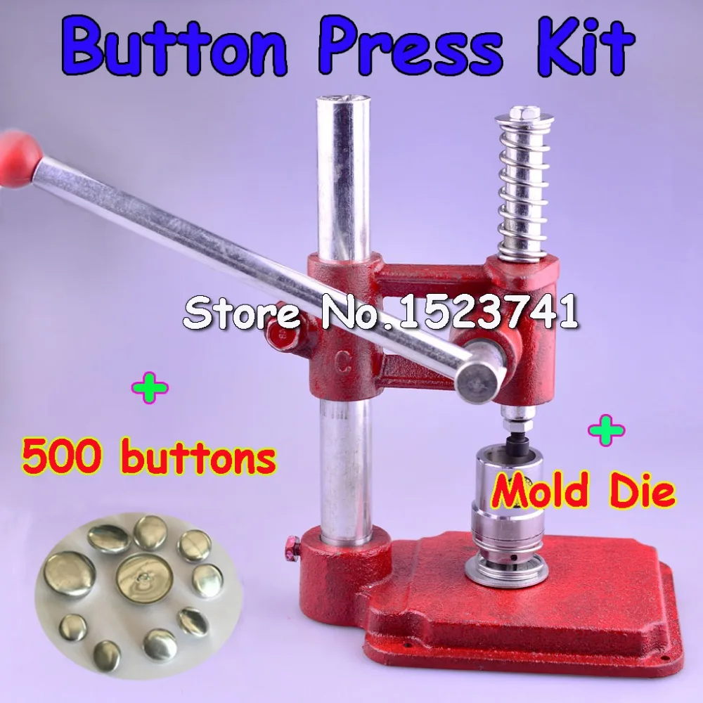 

Fabric Covered Button Press Machine Handmade Fabric Self Cover Button Maker Machines Mold Tools 500 pcs buttons wholesale