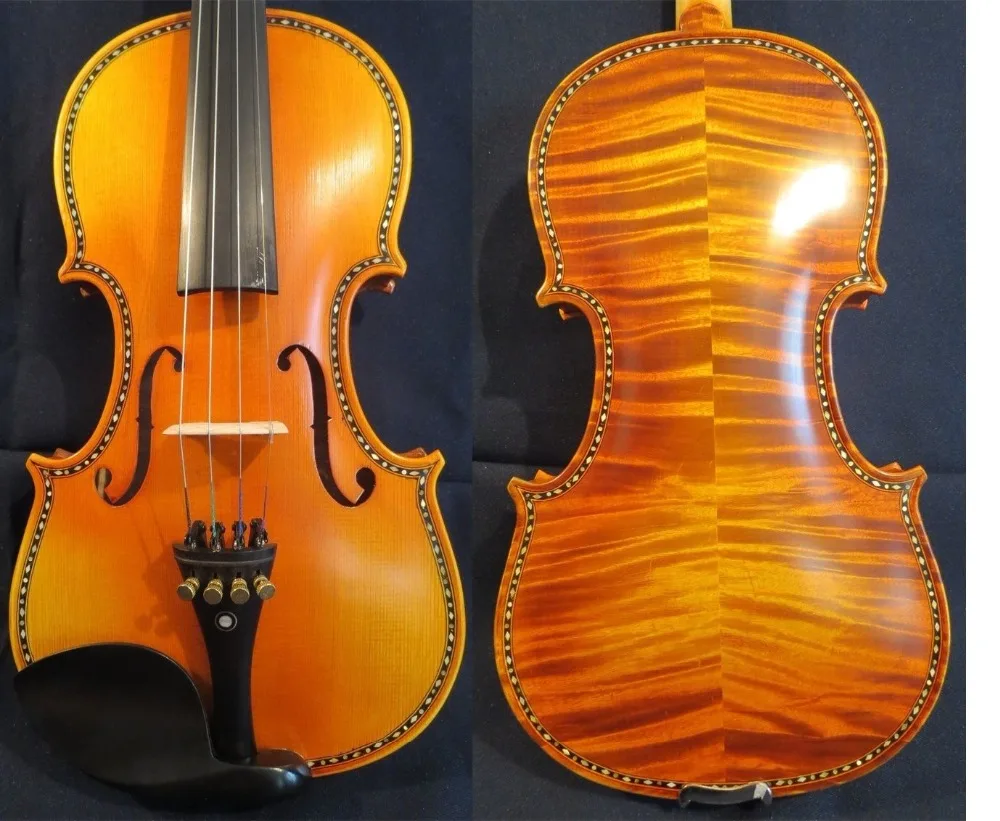 

SONG master inlay shell purfling violin 4/4,big and rich sound #11986