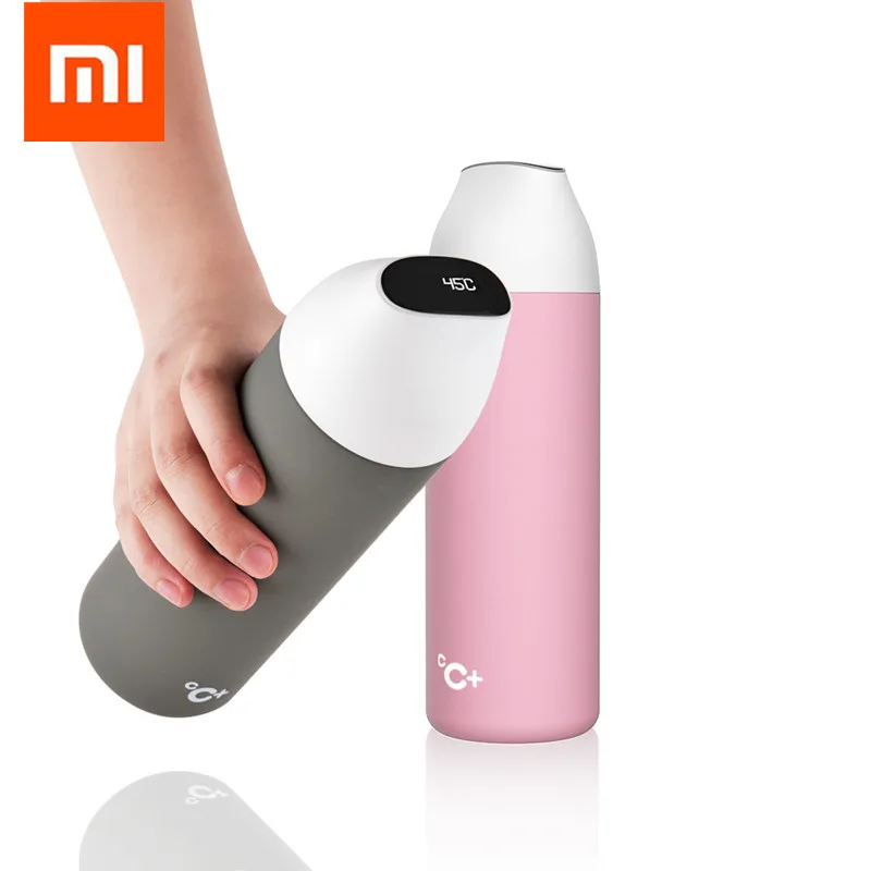 

Original Xiaomi mijia kiss kiss fish smart Vacuum insulation bottle with 3 filter OLED Temperature Screen smart Sensor CC+ Cup