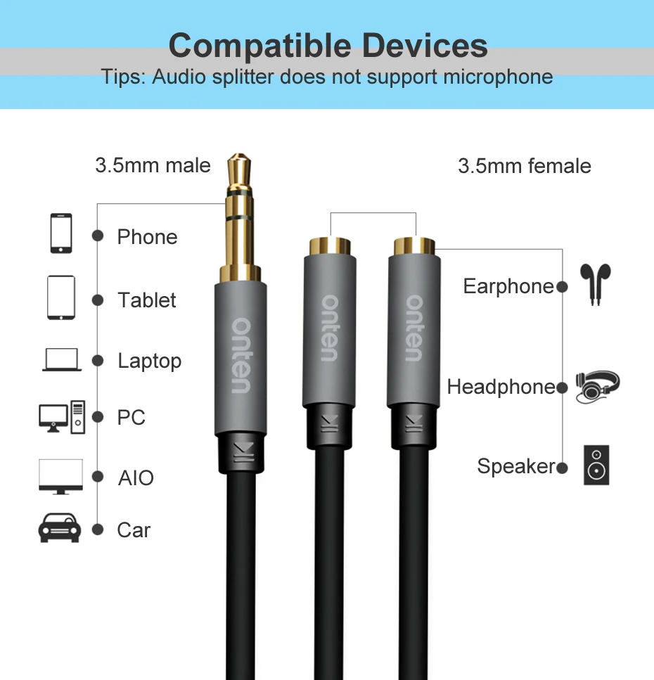 headphone splitter audio cable 2