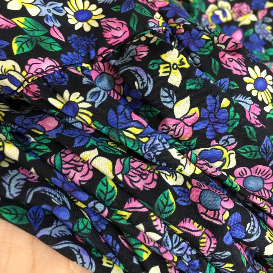 High Quality Brand Pure Cotton Clothes Women Summer Vintage Printed Dress Turn Down Collar Sleeveless Slim A Line Dresses