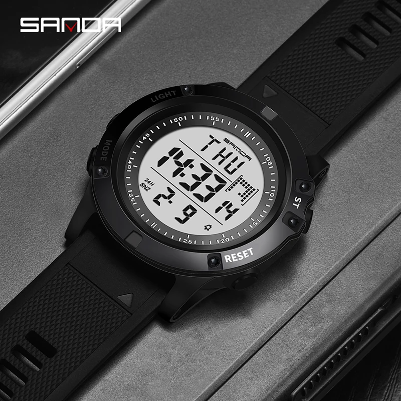 Часы наручные G Shock Мужские Цифровые спортивные водонепроницаемые с хронографом