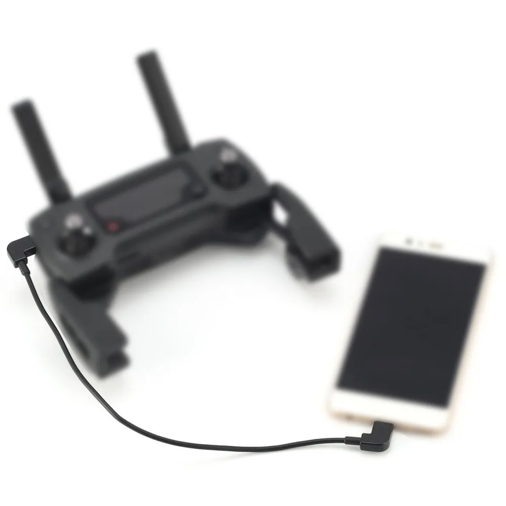 3 шт. Micro USB кабель для передачи данных линии для освещения/Тип C/Micro USB для DJI Spark Mavic Pro воздушный контроллер для iPhone Xiaomi смартфон