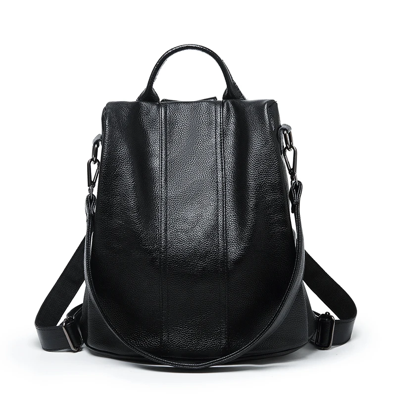 Designer Women&#39;s Backpacks Genuine Leather Female Backpack Woman Korean Style Ladies Strap ...