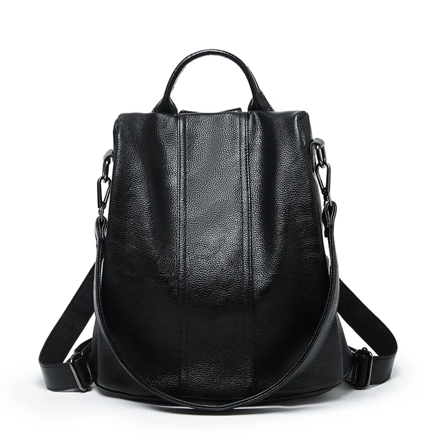 Designer Women's Backpacks Genuine Leather Female Backpack Woman Korean