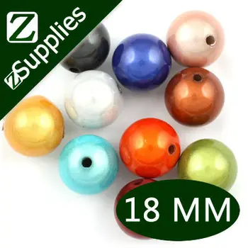 

18mm Mixed Colors Round Miracle Beads,perle magique,Acrylic wholesale for 2013 hot Trend