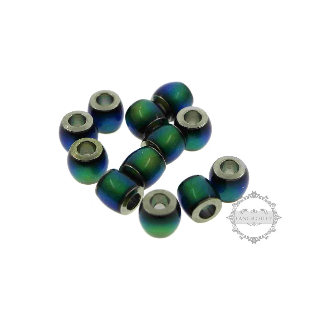 

7x7.5mm color change mood beads with 3mm hole DIY changing color temperature beads 3994003