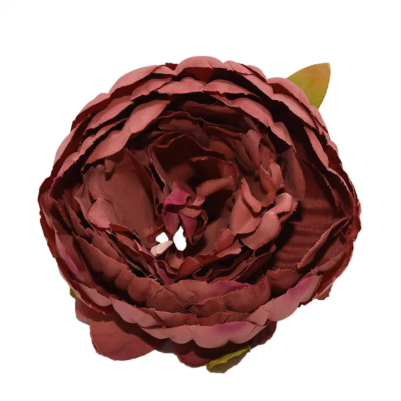 1pc 8cm Big Artificial Peony Flower Heads DIY Silk Flower Head for Wedding Home Party Decoration Flowers Fake Flower - Цвет: FH07