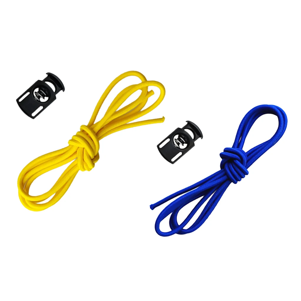 2 Pcs Elastic Rubber Swimming Goggles Eyewear Glasses / Dive Mask Adjustable Strap Replacement Equipment Yellow Blue